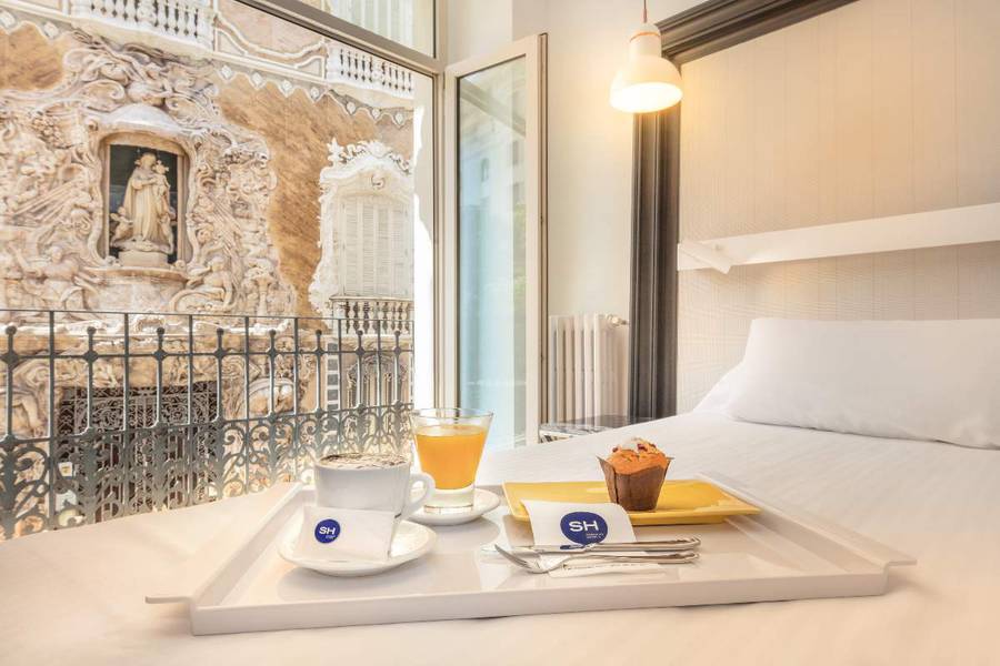 Met uitzicht op het paleis (17 m2) Hotel SH Ingles Valencia